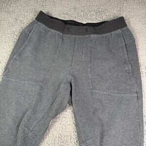 Lululemon At Ease Jogger Pants Mens L Black Dark Heather Gray Tapered M5642S